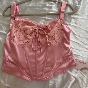 Pink Shein Corset Top